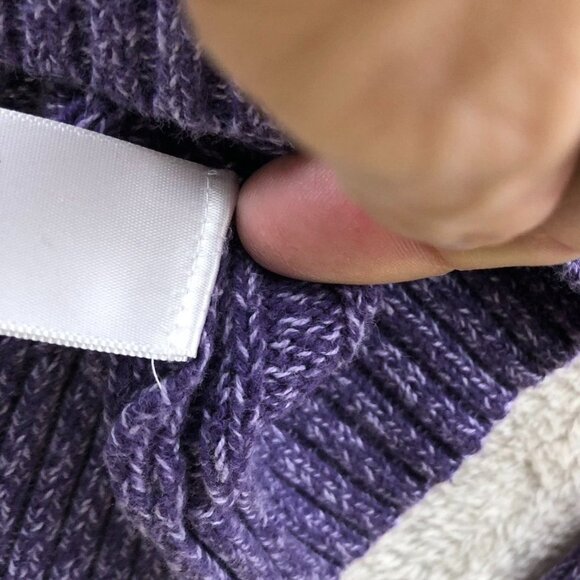 Croft & Barrow Women Sweater Size XL Lot Of Two Cardigan Purple Knit Cozy Lounge - Picture 14 of 15